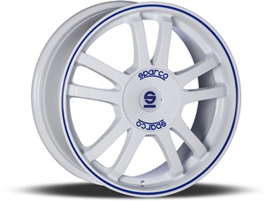 SPARCO Rally White - Blue ET37 7X16 4/100